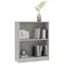 Estantería madera de ingeniería gris hormigón 60x24x76 cm de vidaXL, Librerías y estanterías - Ref: Foro24-800859, Precio: 28...