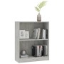 Estantería madera de ingeniería gris hormigón 60x24x76 cm de vidaXL, Librerías y estanterías - Ref: Foro24-800859, Precio: 32...