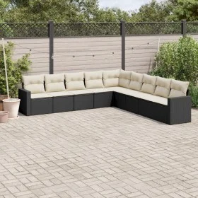 8-piece garden sofa set and black synthetic rattan cushions by , Modular outdoor sofas - Ref: Foro24-3251423, Price: 518,41 €...