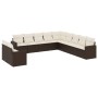 Set de sofás de jardín 11 pzas cojines ratán sintético marrón de , Sofás modulares de exterior - Ref: Foro24-3251530, Precio:...