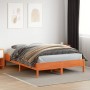 Estructura de cama madera maciza pino marrón cera 120x200 cm de , Camas y somieres - Ref: Foro24-842705, Precio: 103,41 €, De...