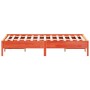 Estructura de cama madera maciza pino marrón cera 120x200 cm de , Camas y somieres - Ref: Foro24-842705, Precio: 103,41 €, De...