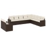 Set de sofás de jardín 10 pzas y cojines ratán sintético marrón de , Conjuntos de jardín - Ref: Foro24-3219163, Precio: 655,9...