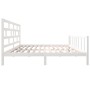 Estructura de cama madera maciza blanco Super King 180x200 cm de vidaXL, Camas y somieres - Ref: Foro24-3101364, Precio: 175,...