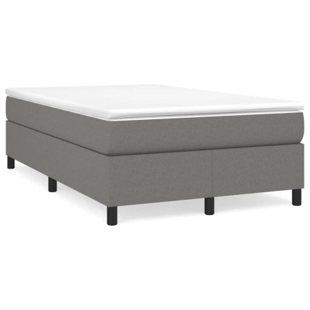 Cama box spring con colchón tela gris oscuro 120x190 cm de , Camas y somieres - Ref: Foro24-3269684, Precio: 345,09 €, Descue...