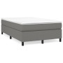 Cama box spring con colchón tela gris oscuro 120x190 cm de , Camas y somieres - Ref: Foro24-3269684, Precio: 345,09 €, Descue...