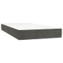 Cama box spring con colchón terciopelo gris oscuro 120x190 cm de , Camas y somieres - Ref: Foro24-3269678, Precio: 345,25 €, ...