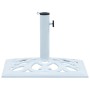 Base de sombrilla de hierro fundido blanco 12 kg 49 cm de vidaXL, Bases para sombrillas - Ref: Foro24-47867, Precio: 59,41 €,...