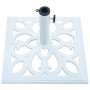Base de sombrilla de hierro fundido blanco 12 kg 49 cm de vidaXL, Bases para sombrillas - Ref: Foro24-47867, Precio: 59,41 €,...