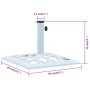 Base de sombrilla de hierro fundido blanco 12 kg 49 cm de vidaXL, Bases para sombrillas - Ref: Foro24-47867, Precio: 59,41 €,...