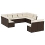 Set de sofás de jardín 11 pzas cojines ratán sintético marrón de , Conjuntos de jardín - Ref: Foro24-3218353, Precio: 648,08 ...