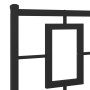 Estructura de cama cabecero y estribo metal negro 135x190 cm de , Camas y somieres - Ref: Foro24-374258, Precio: 129,29 €, De...