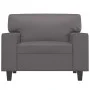 Sillón cuero sintético gris 60 cm de , Sofás - Ref: Foro24-359409, Precio: 132,24 €, Descuento: %