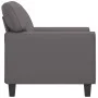 Sillón cuero sintético gris 60 cm de , Sofás - Ref: Foro24-359409, Precio: 132,24 €, Descuento: %