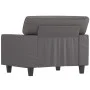 Sillón cuero sintético gris 60 cm de , Sofás - Ref: Foro24-359409, Precio: 132,24 €, Descuento: %