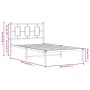 Estructura de cama de metal con cabecero blanco 100x200 cm de , Camas y somieres - Ref: Foro24-374285, Precio: 77,16 €, Descu...