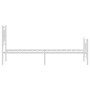 Estructura cama metal con cabecero y pie cama blanca 75x190 cm de , Camas y somieres - Ref: Foro24-374298, Precio: 75,31 €, D...
