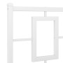 Estructura cama metal con cabecero y pie cama blanco 193x203 cm de , Camas y somieres - Ref: Foro24-374314, Precio: 149,63 €,...