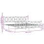 Estructura cama metal con cabecero y pie cama blanco 193x203 cm de , Camas y somieres - Ref: Foro24-374314, Precio: 149,63 €,...
