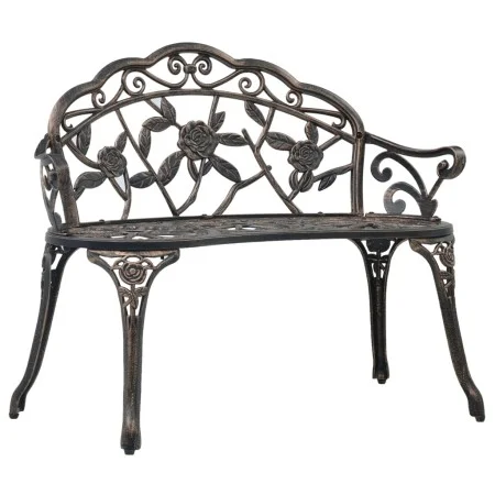 Banco de bistró aluminio fundido bronce 100 cm de vidaXL, Bancos de jardín - Ref: Foro24-47859, Precio: 149,02 €, Descuento: %