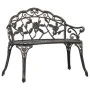 Banco de bistró aluminio fundido bronce 100 cm de vidaXL, Bancos de jardín - Ref: Foro24-47859, Precio: 149,02 €, Descuento: %