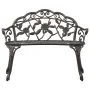 Banco de bistró aluminio fundido bronce 100 cm de vidaXL, Bancos de jardín - Ref: Foro24-47859, Precio: 149,02 €, Descuento: %