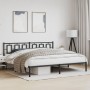 Estructura de cama con cabecero metal negro 193x203 cm de , Camas y somieres - Ref: Foro24-374247, Precio: 127,99 €, Descuent...