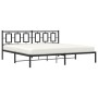 Estructura de cama con cabecero metal negro 193x203 cm de , Camas y somieres - Ref: Foro24-374247, Precio: 127,99 €, Descuent...