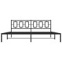 Estructura de cama con cabecero metal negro 193x203 cm de , Camas y somieres - Ref: Foro24-374247, Precio: 127,99 €, Descuent...