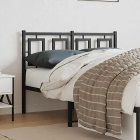 Cabecero de metal negro 120 cm de , Cabeceros y pies de cama - Ref: Foro24-374272, Precio: 43,48 €, Descuento: %