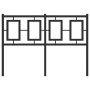 Cabecero de metal negro 120 cm de , Cabeceros y pies de cama - Ref: Foro24-374272, Precio: 44,14 €, Descuento: %