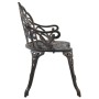 Banco de bistró aluminio fundido bronce 100 cm de vidaXL, Bancos de jardín - Ref: Foro24-47859, Precio: 158,55 €, Descuento: %
