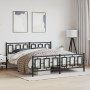 Estructura de cama cabecero y estribo metal negro 183x213 cm de , Camas y somieres - Ref: Foro24-374264, Precio: 157,52 €, De...