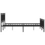 Estructura de cama cabecero y estribo metal negro 183x213 cm de , Camas y somieres - Ref: Foro24-374264, Precio: 157,52 €, De...