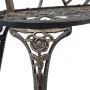 Banco de bistró aluminio fundido bronce 100 cm de vidaXL, Bancos de jardín - Ref: Foro24-47859, Precio: 149,02 €, Descuento: %