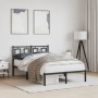 Estructura de cama con cabecero metal negro 120x200 cm de , Camas y somieres - Ref: Foro24-374239, Precio: 106,64 €, Descuent...