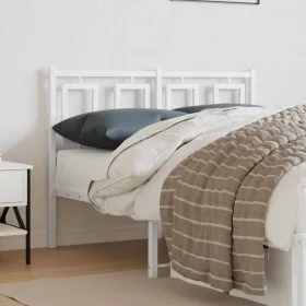 White metal headboard 120 cm by , Headboards and footboards - Ref: Foro24-374321, Price: 41,52 €, Discount: %
