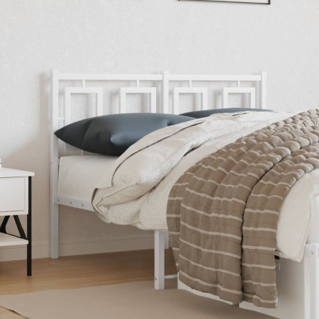 Cabecero de metal blanco 120 cm de , Cabeceros y pies de cama - Ref: Foro24-374321, Precio: 42,08 €, Descuento: %