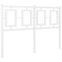 Cabecero de metal blanco 120 cm de , Cabeceros y pies de cama - Ref: Foro24-374321, Precio: 42,08 €, Descuento: %