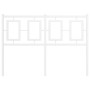Cabecero de metal blanco 120 cm de , Cabeceros y pies de cama - Ref: Foro24-374321, Precio: 42,08 €, Descuento: %