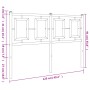 Cabecero de metal blanco 120 cm de , Cabeceros y pies de cama - Ref: Foro24-374321, Precio: 42,08 €, Descuento: %
