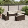 Set de sofás de jardín 11 pzas cojines ratán sintético marrón de , Conjuntos de jardín - Ref: Foro24-3219123, Precio: 694,13 ...