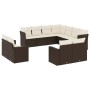 Set de sofás de jardín 11 pzas cojines ratán sintético marrón de , Conjuntos de jardín - Ref: Foro24-3219123, Precio: 694,13 ...