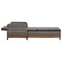 Liege aus synthetischem Rattan und massivem grauem Akazienholz von vidaXL, Liegen - Ref: Foro24-46013, Preis: 210,62 €, Rabat...
