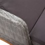 Tumbona de ratán sintético y madera maciza de acacia gris de vidaXL, Tumbonas - Ref: Foro24-46013, Precio: 215,85 €, Descuent...