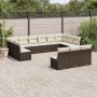 Set de sofás de jardín con cojines 13 piezas ratán PE marrón de , Conjuntos de jardín - Ref: Foro24-3250232, Precio: 801,21 €...
