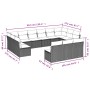 Set de sofás de jardín con cojines 13 piezas ratán PE marrón de , Conjuntos de jardín - Ref: Foro24-3250232, Precio: 801,21 €...