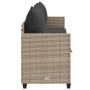 Tumbona con cojines ratán sintético gris claro de , Tumbonas - Ref: Foro24-368349, Precio: 230,14 €, Descuento: %
