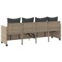Tumbona con cojines ratán sintético gris claro de , Tumbonas - Ref: Foro24-368349, Precio: 230,14 €, Descuento: %