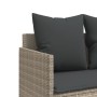 Tumbona con cojines ratán sintético gris claro de , Tumbonas - Ref: Foro24-368349, Precio: 230,14 €, Descuento: %
